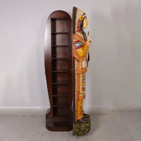 Tobacco Indian Cigar Store Cabinet Life Size Statue