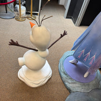 Frozen II Anna, Elsa, and Olaf Set of 3 Life Size Pre-Owned Statues