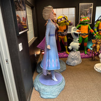 Frozen II Anna, Elsa, and Olaf Set of 3 Life Size Pre-Owned Statues