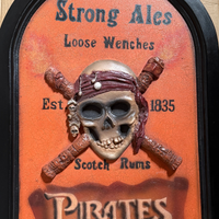 Pirate Wall Decor Pub Sign Statue