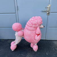 Pink French Poodle Life Size Statue