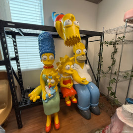 Life Size Simpsons Movie Set of 5 Figures Pre-Owned Theater Display