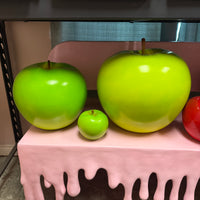 Large Green Apple Over Sized Statue