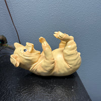 Pig Wine Bottle Holder Statue