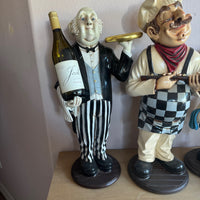 Connoisseur Butler Wine Holder Small Statue