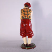 Golfer Aiming Small Statue