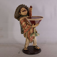 Mexican Cocktail Butler Statue