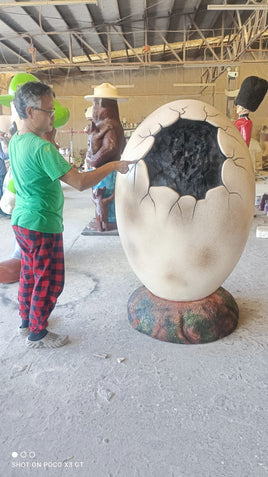 Dinosaur Egg Photo Op Life Size Statue