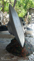 Crashed Alien Space Ship UFO 6ft Statue