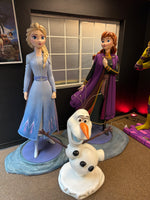 Frozen II Anna, Elsa, and Olaf Set of 3 Life Size Pre-Owned Statues