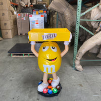 Yellow M&M Candy Cart Statue - LM Treasures 