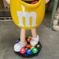 Yellow M&M Candy Cart Statue - LM Treasures 