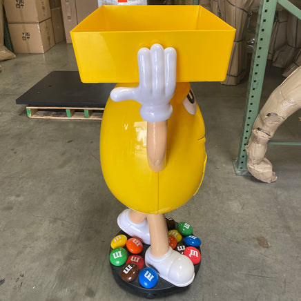 Yellow M&M Candy Cart Statue - LM Treasures 