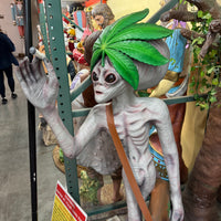 Standing Leaf Alien With Cigar Life Size Statue