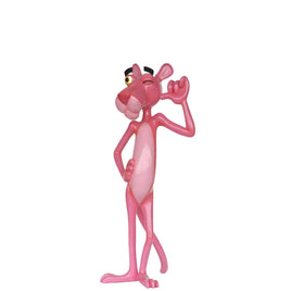 Pink Standing Panther Life Size Statue