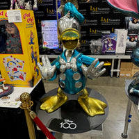 Disney 100th Anniversary Platinum Donald Duck Life Size Statue