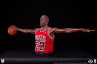 Michael Jordan Wing Span Bust in Red Life Size Statue