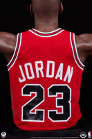 Michael Jordan Wing Span Bust in Red Life Size Statue