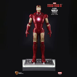 Iron Man 3 Mark III on DX Base Life Size Pre-Owned Statue