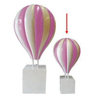 Medium Pink Hot Air Balloon Over Sized Statue - LM Treasures 