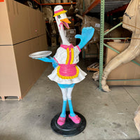 Pre-Owned Mother Goose Bird Stork Statue