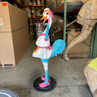 Pre-Owned Mother Goose Bird Stork Statue