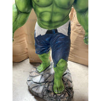 Angry Green Man Standing Superhero Life Size Statue