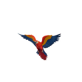 Flying Macaw Parrot Life Size Statue