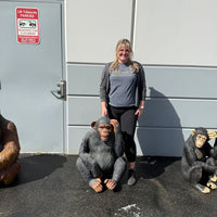 Monkey Max Chimpanzee Life Size Statue