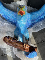 Colorful Bird Dinosaur Archeopteryx Statue