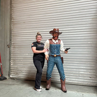 Angry Cowboy Billy Life Size Statue