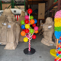 Rainbow Gumball Lollipop Candy Tree Over Sized Statue