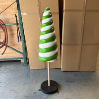 Small Green Cone Lollipop Over Sized Statue