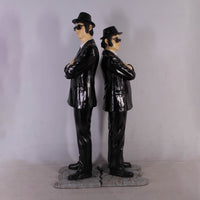 Comedian Brothers On Asphalt Life Size Statue