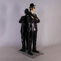 Comedian Brothers On Asphalt Life Size Statue