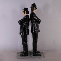 Comedian Brothers On Asphalt Life Size Statue