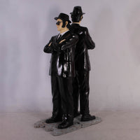 Comedian Brothers On Asphalt Life Size Statue