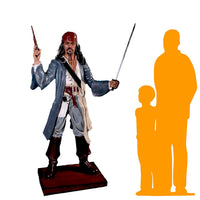 Pirate Captain Jack With Gun Life Size Statue