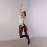 Hanging Lady Pirate Life Size Statue