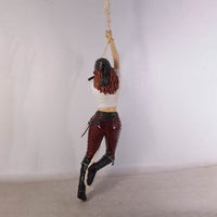 Hanging Lady Pirate Life Size Statue