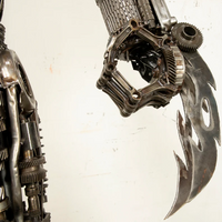 Predator Inspired Recycled Metal Art Sculpture