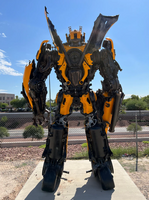 Bumblebee Inspired Recycled Metal Art Sculpture