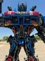 Optimus Prime Inspired Recycled Metal Art Sculpture