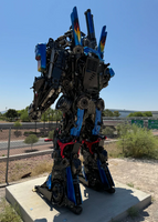 Optimus Prime Inspired Recycled Metal Art Sculpture