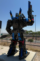 Optimus Prime Inspired Recycled Metal Art Sculpture