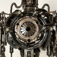 Terminator Inspired Recycled Metal Art Sculpture