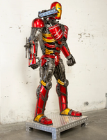 Iron Man Inspired Recycled Metal Art Sculpture