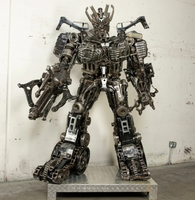 Megatron Inspired Recycled Metal Art Sculpture