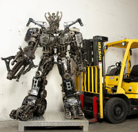 Megatron Inspired Recycled Metal Art Sculpture