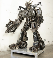 Megatron Inspired Recycled Metal Art Sculpture